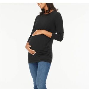 J Crew Long Sleeve Maternity Tee - Black
